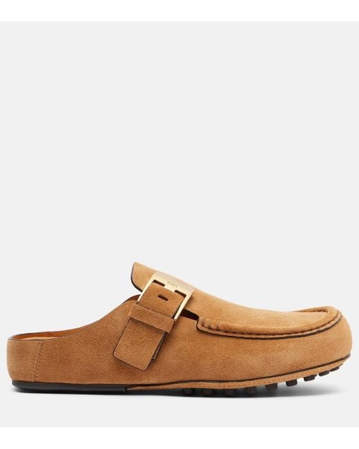 Tod's Brown Suede Mules