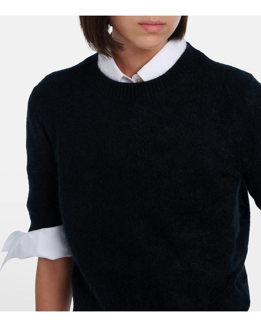 Dorothee Schumacher Black Fluffy Statements Wool And Cashmere Sweater
