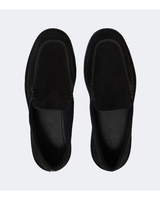 Dolce & Gabbana Black Suede Loafers for men