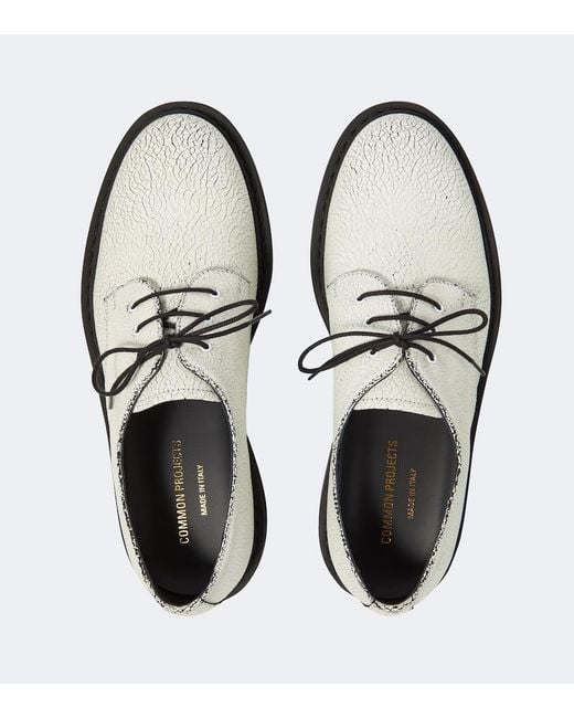 Common Projects Derbyschuhe Aus Leder in White für Herren