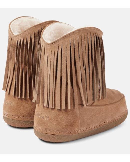 Stivali Doposci Cowboy Fringes di Inuikii in Brown