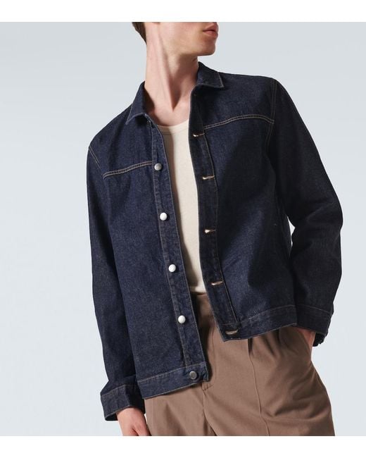 Sunspel Blue Denim Jacket for men