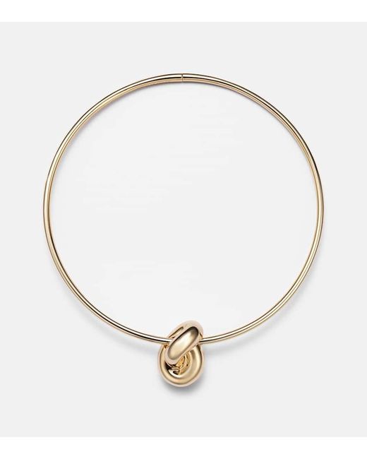 Choker Thin Knot di Jennifer Fisher in Metallic