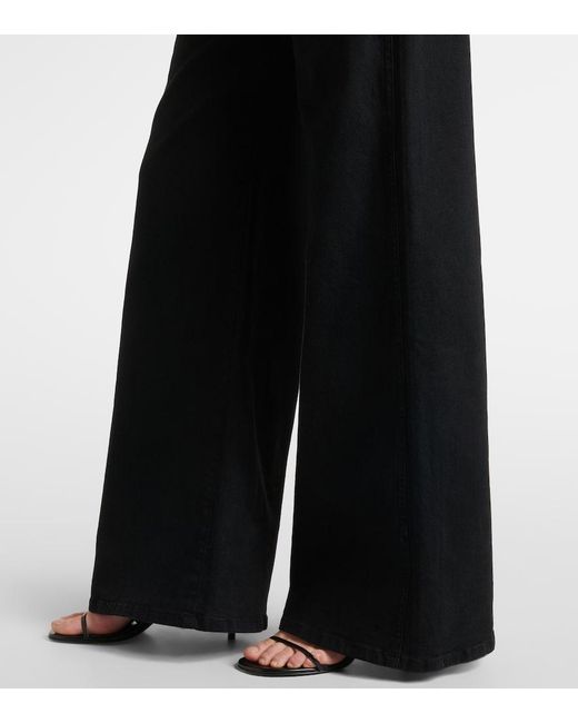 Khaite Blue Dane High-Rise Wide-Leg Jeans