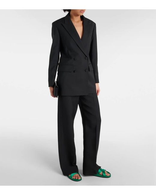 Manolo Blahnik Green Chilanghi Embellished Satin Sandals