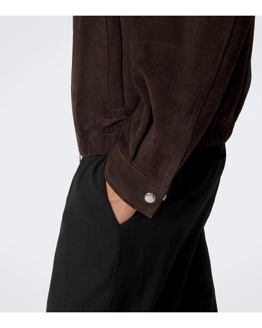 Arma Black Maddox Suede Blouson Jacket for men