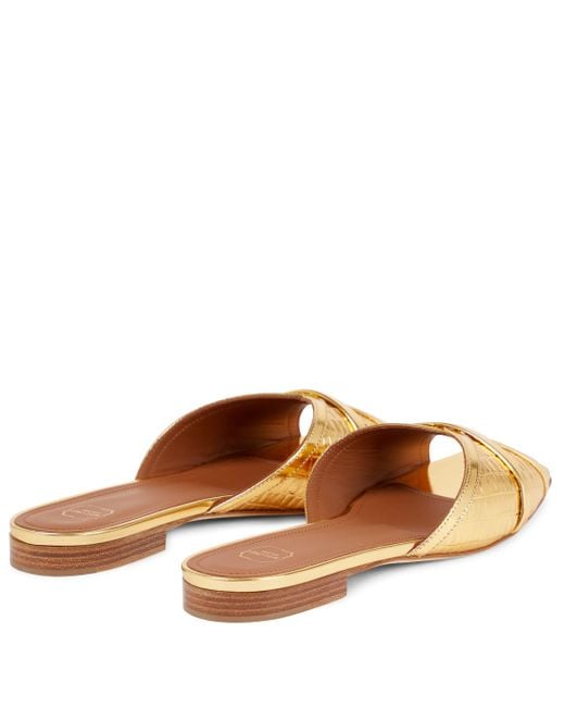 Sandali Perla 18 in pelle metallizzataMalone Souliers di Pelle - Lyst