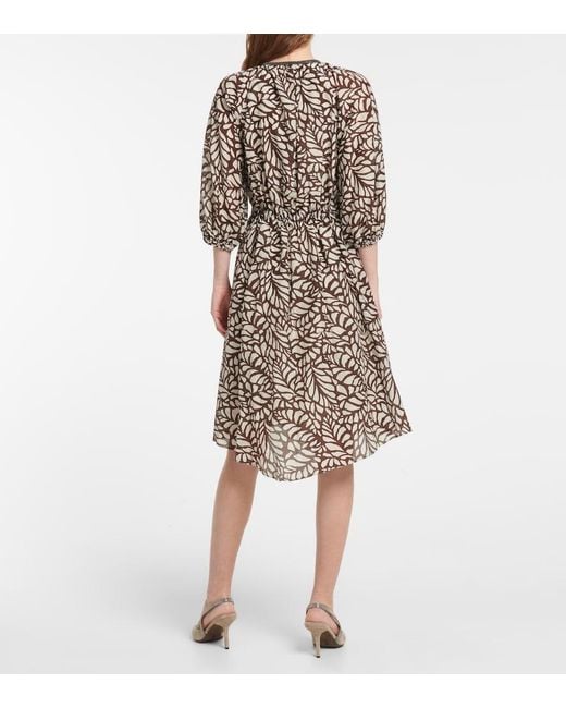 Brunello Cucinelli Multicolor Cotton-blend Minidress