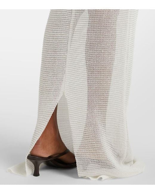 Bananhot White Maxikleid