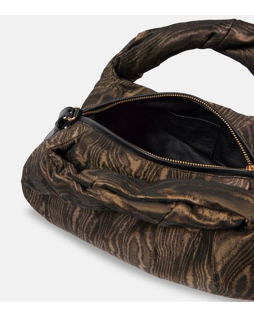 Dries Van Noten Brown Twist Jacquard Tote Bag