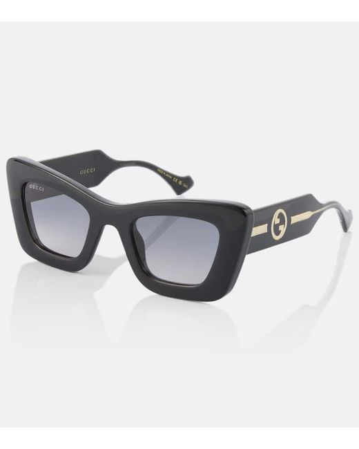 Gucci Blue Cat-Eye-Sonnenbrille La Piscine
