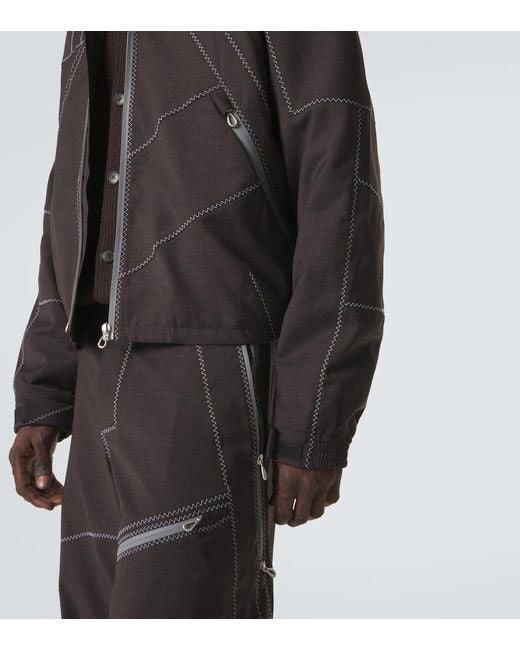 Kiko Kostadinov Brown Fosco Virgin Wool Jacket for men