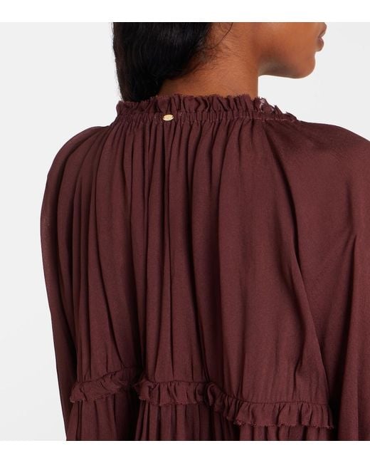 Poupette Purple Moon Ruffled Blouse
