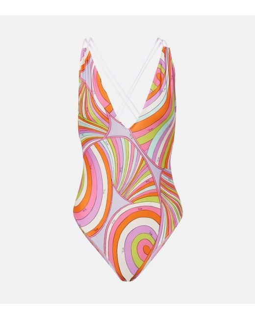Emilio Pucci Red Iride Swimsuit