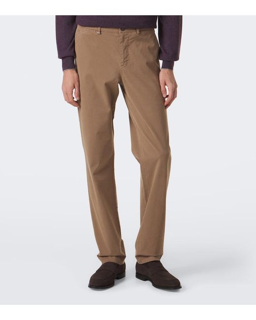 Etro Natural Cotton-Blend Chinos for men