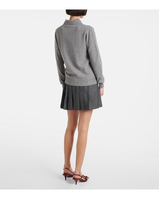 Miu Miu Gray Cardigan Aus Kaschmir