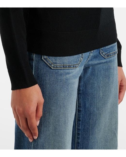 Nili Lotan Black Bobbie Wool Turtleneck Sweater