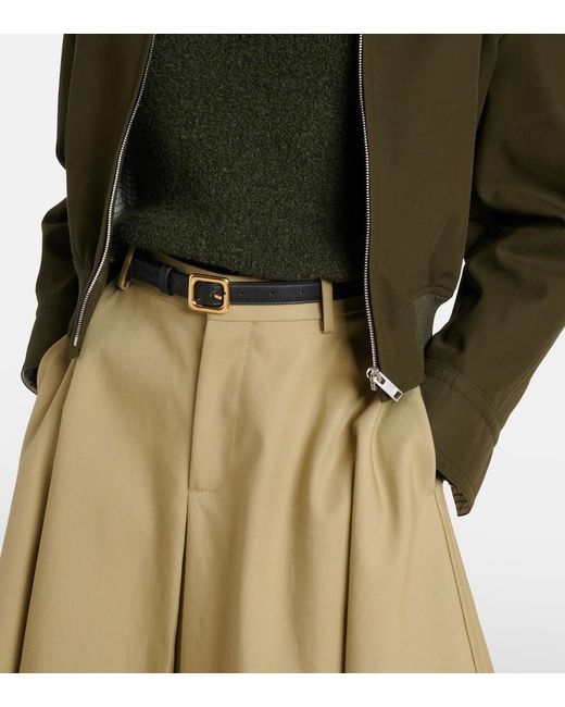 Bottega Veneta Black Intrecciato Leather Belt