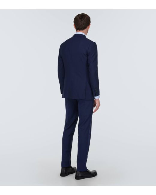 Thom Sweeney Blue Wool Suit for men