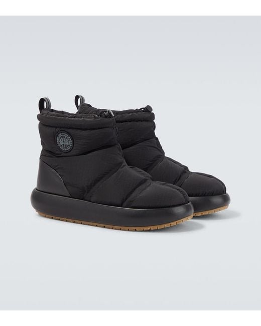Canada Goose Black Pender Padded Snow Boots for men