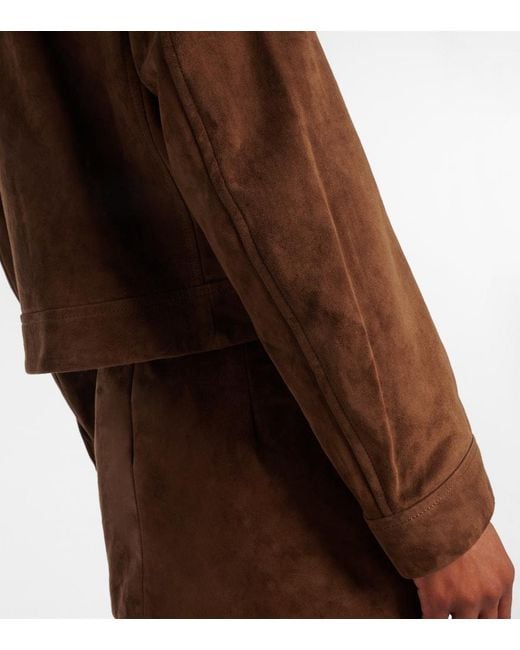 Veste Vanves En Daim Nour Hammour en coloris Brown