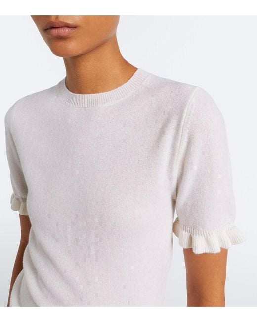 Jardin Des Orangers White Wool And Cashmere Sweater