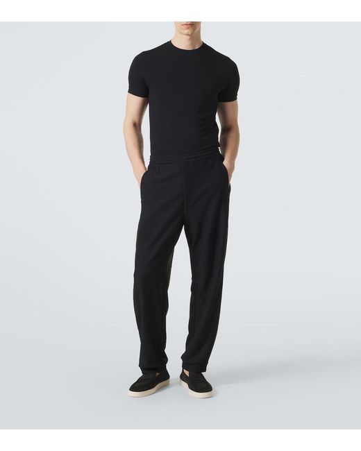 Giorgio Armani Black Jersey T-Shirt for men