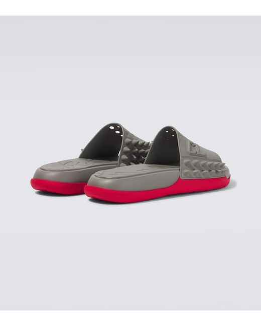 Christian Louboutin Pantoletten Take It Easy in Gray für Herren