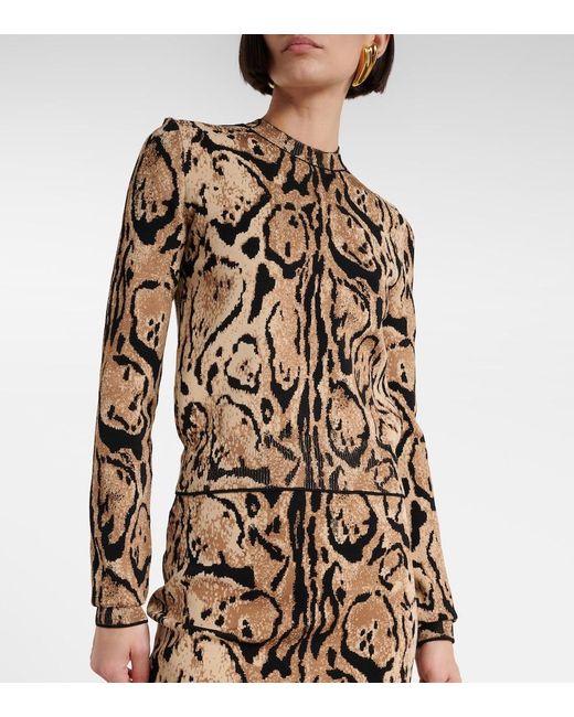 Stella McCartney Metallic Jacquard Sweater