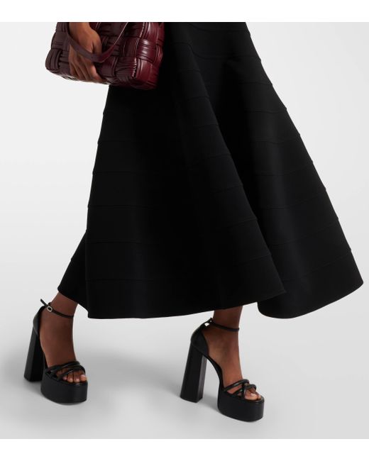 Altuzarra Black Connie Knitted Midi Dress