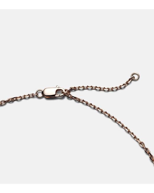 Repossi Multicolor Antifer 18Kt Rose Pendant Necklace With Onyx And Diamonds
