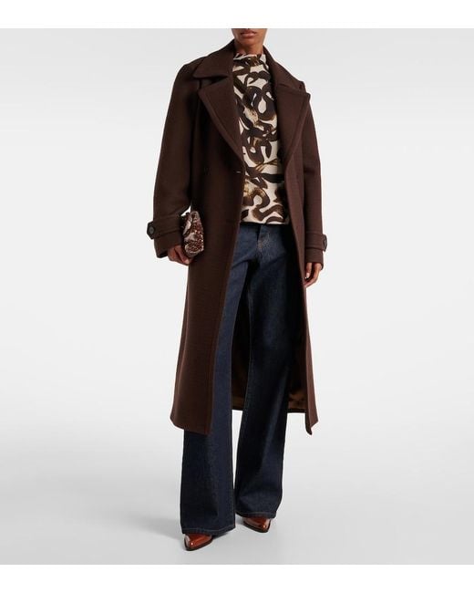 Dries Van Noten Brown Printed Top