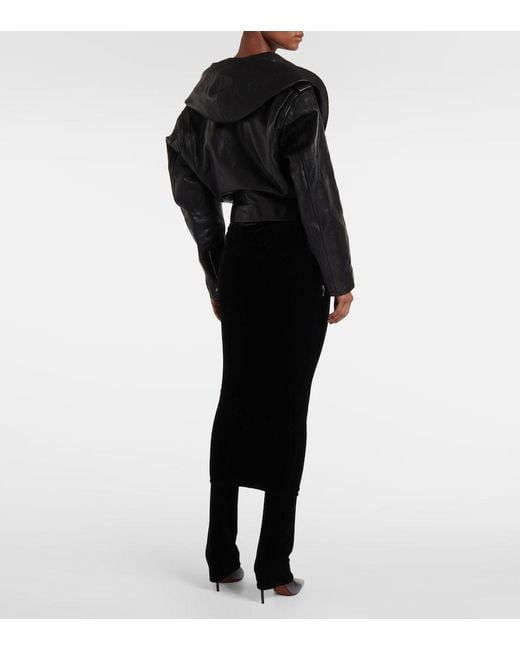 Alaïa Black Biker Leather Jacket