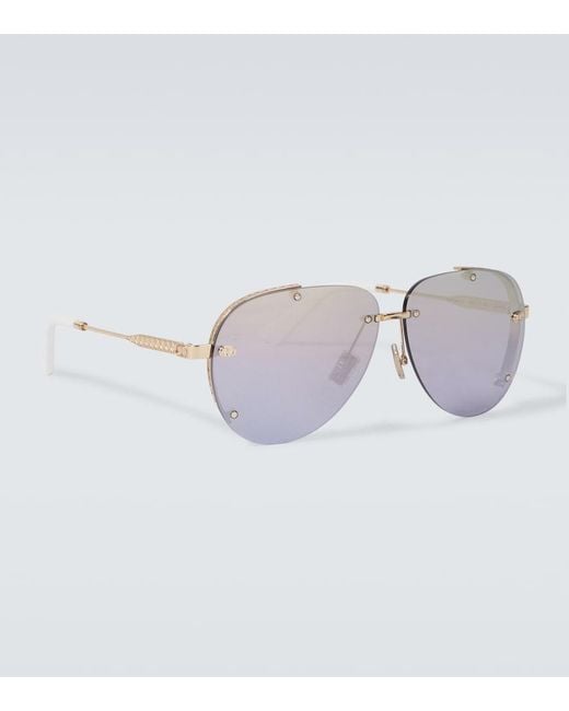 Dior Metallic Neodior A1U Aviator Sunglasses for men