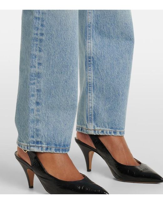 Citizens of Humanity Blue Blaine High-Rise Straight Jeans
