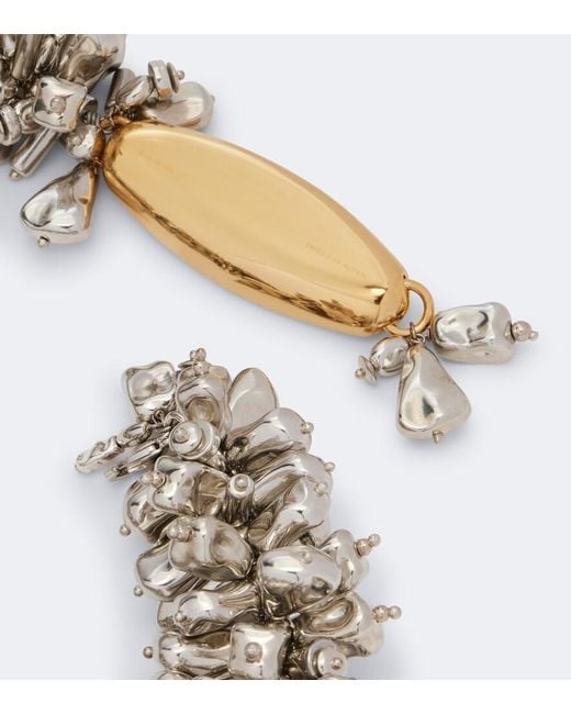 Dries Van Noten Metallic Beaded Embellished Necklace