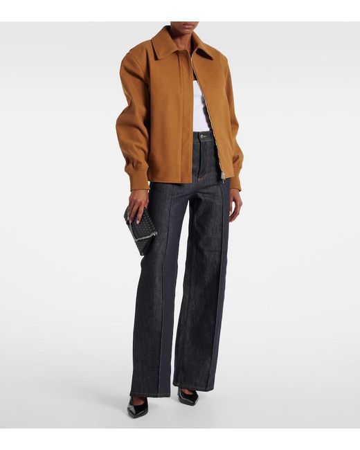 Stella McCartney Brown Cropped Blouson