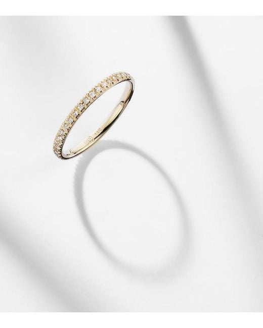Sydney Evan Metallic 14Kt Eternity Ring With Diamonds