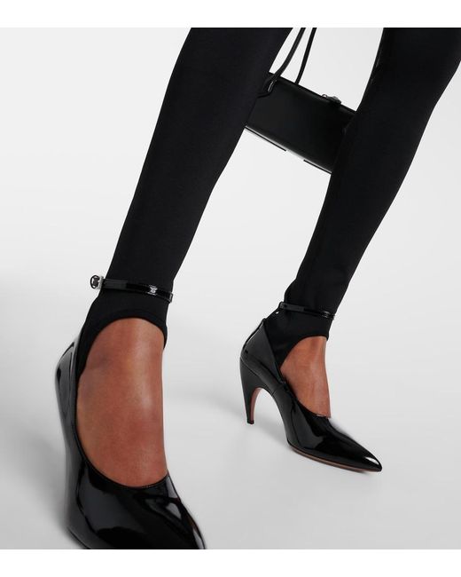 Alaïa Black High-Rise Tights