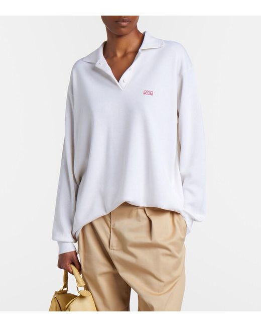 Pullover Double L di Loewe in White