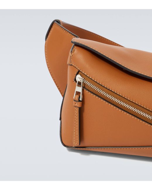 Loewe Puzzle Mini Leather Belt Bag in Brown for Men Lyst UK