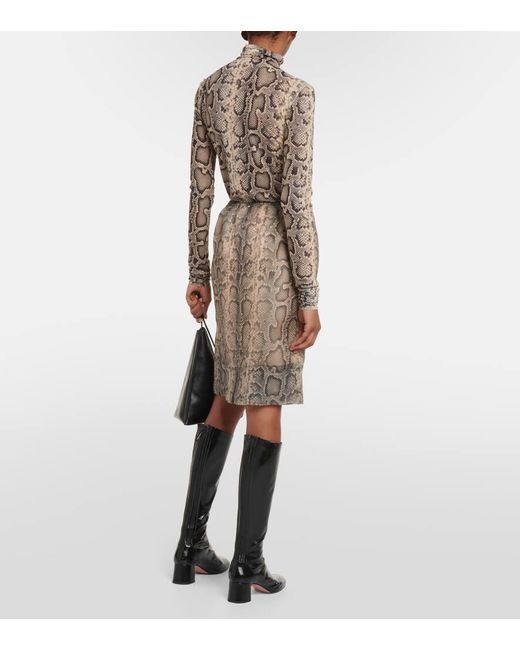 Sportmax Natural Minirock Desio Aus Organza