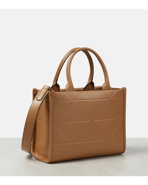 Prada Brown Symbole Mini Leather Tote Bag
