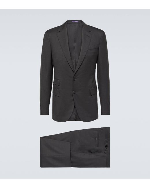 Ralph Lauren Purple Label Black Wool Suit for men