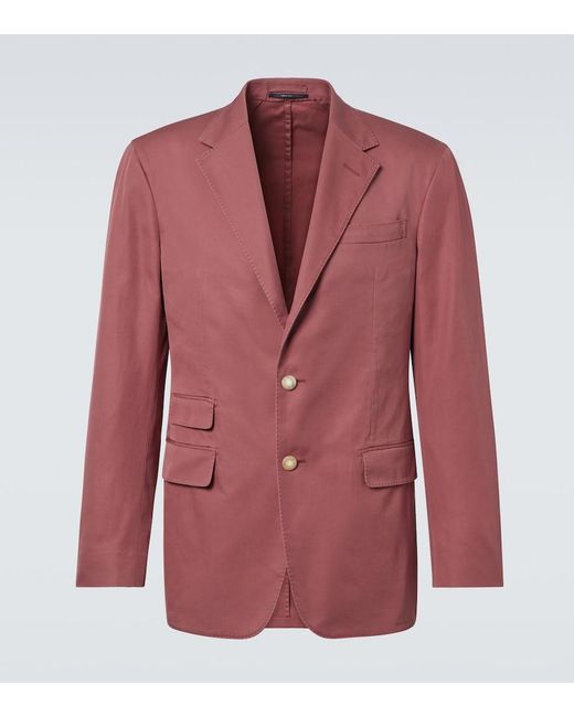 Dunhill Red Cavendish Cotton Blazer for men