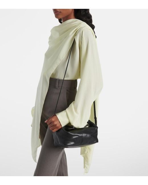 Calvin Klein Black Andy Small Leather Shoulder Bag