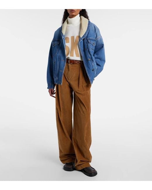 Goldbergh White Wool-Blend Turtleneck Sweater