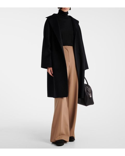Max Mara Black Softmoc Suede Moccasins