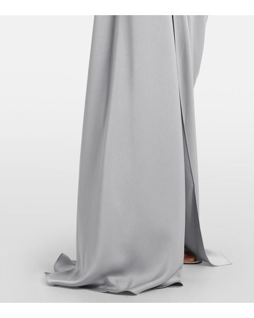 Alex Perry White Bustier-Robe Aus Crepe