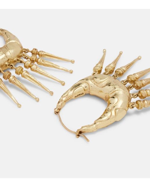 ALÉMAIS Metallic Le Jardin Spike Hood Earrings
